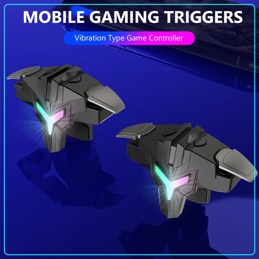Gaming Accessories Bundle - 1/2pcs RGB/Mechanical 4 Finger Mobile Gaming