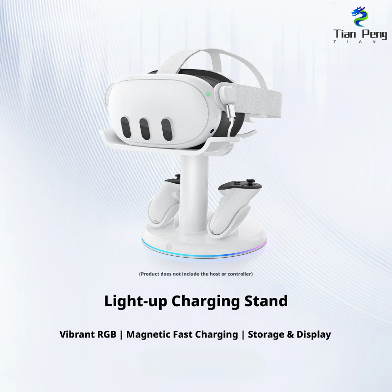 Headset Stand Rgb - Fast Charging Dock for Meta Quest