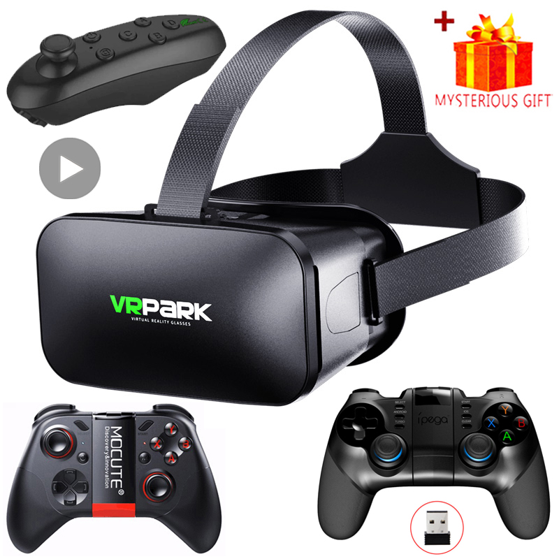 Gaming Accessories Bundle - VR Glasses 3D Virtual Reality Headset