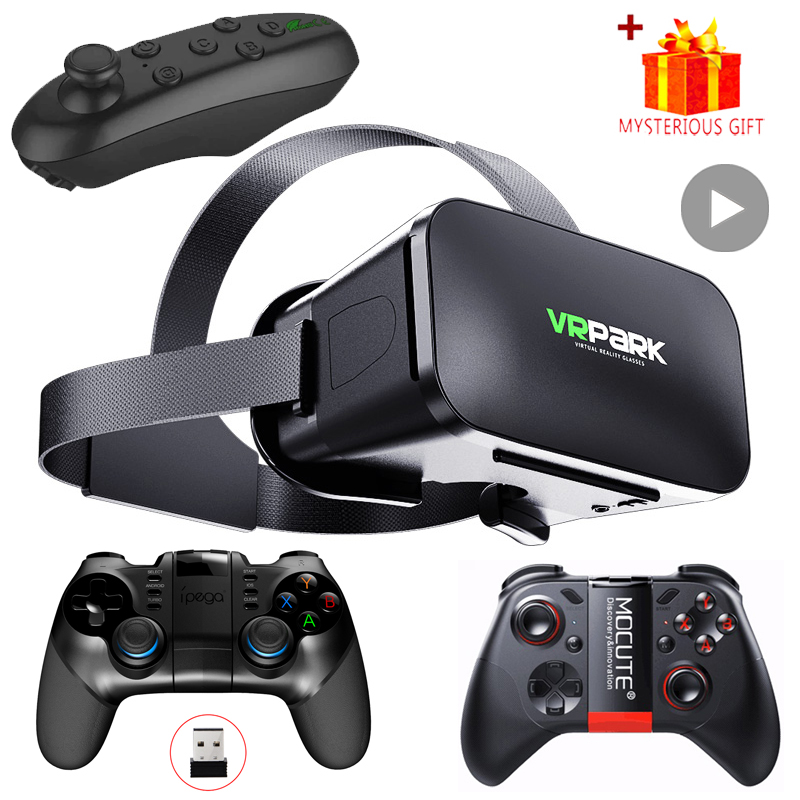 Gaming Accessories Bundle - Virtual Reality Helmet VR Glasses 3D