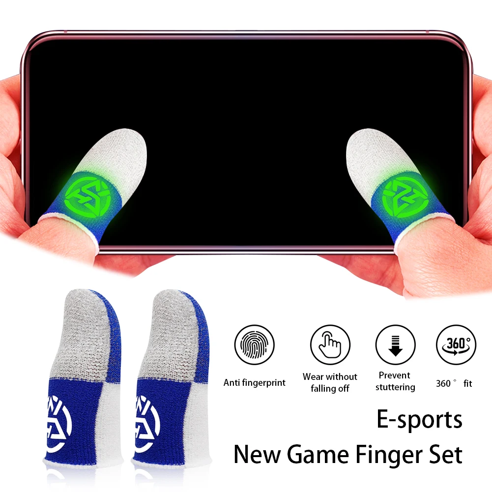 Gaming Accessories Bundle - 1Pair Fingertips Cover For PUBG Mobile