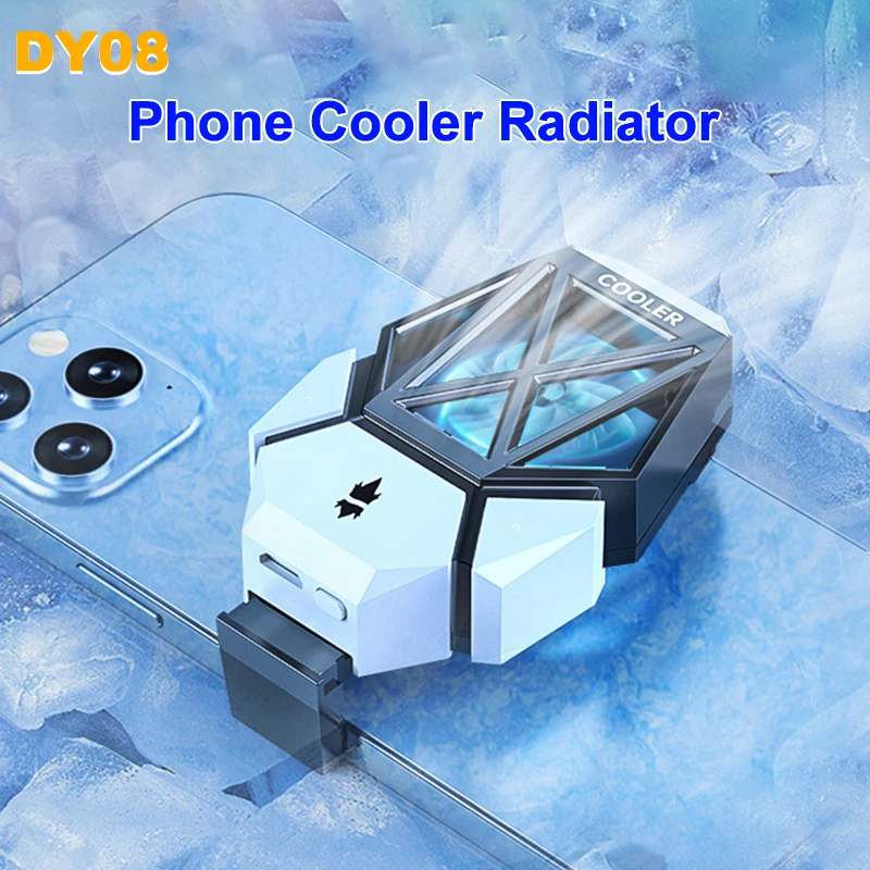 Gaming Accessories For Mobile - DY08 Mobile Phone Cooling Fan Radiator