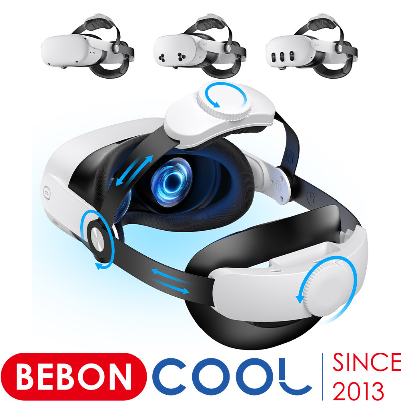 Gaming Accessories Vr - BEBONCOOL Adjustable Head Strap for Quest