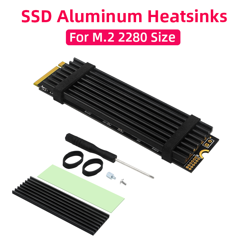 M2 Heatsink Cooler - M.2 SSD Heatsink Aluminum Radiator Solid