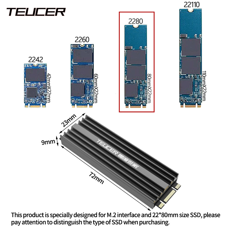TEUCER M2 SSD Heatsink NVME 22 - M2 Heatsink Cooler review and price