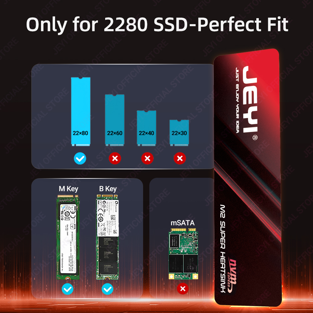 JEYI M2 SSD Heatsink 0.5 mm Ho - M2 Heatsink Cooler review and price