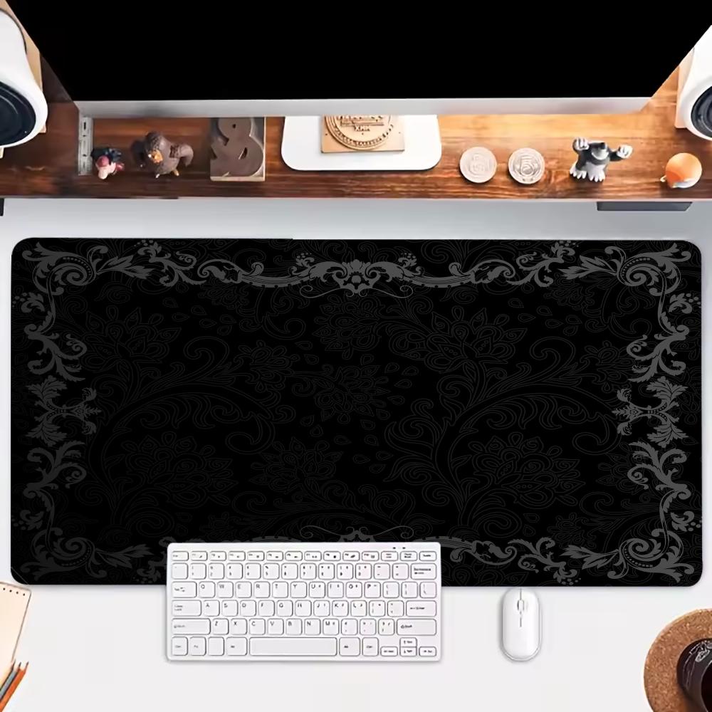 Black Flower Lace Mouse Pad La - Gaming Accessories Girly review and price