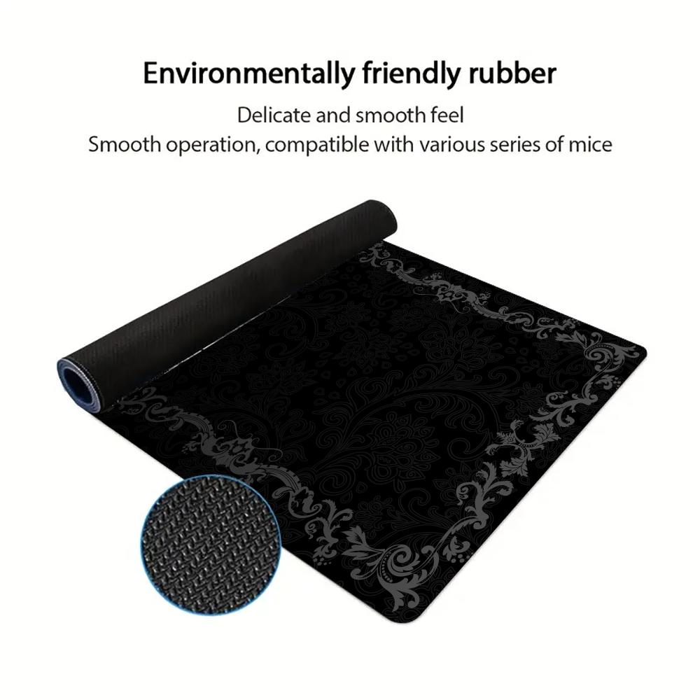 Black Flower Lace Mouse Pad La - Gaming Accessories Girly review and price