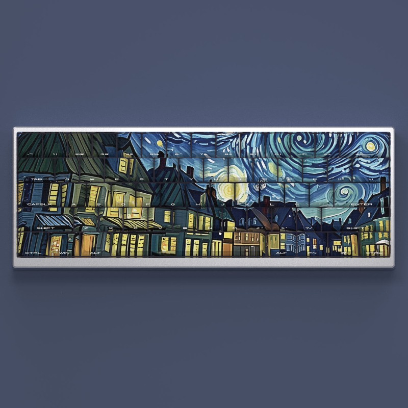 Van Gogh Starry Sky Theme Keyc - Gaming Accessories To Gift review and price