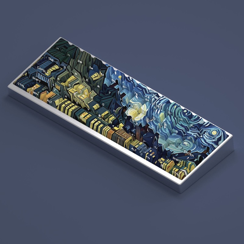 Van Gogh Starry Sky Theme Keyc - Gaming Accessories To Gift review and price