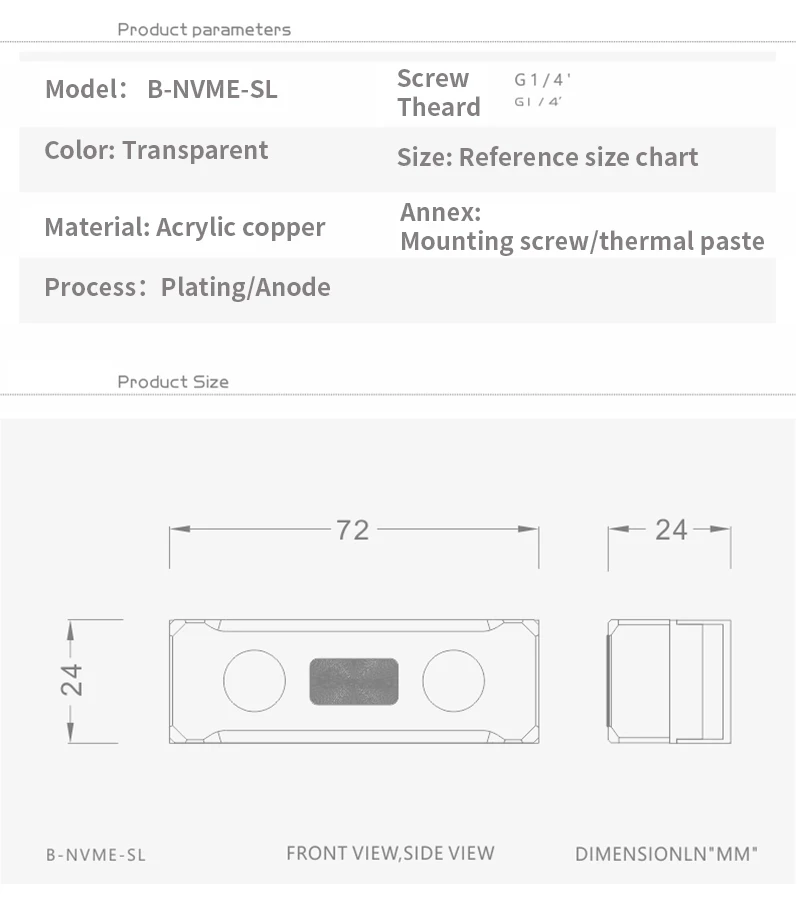 Bykski Water Block for 2280 /2 - M2 Heatsink Cooler review and price