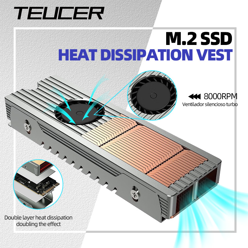 Teucer M.2 NVME SSD Heat Sink  - M2 Heatsink Cooler review and price
