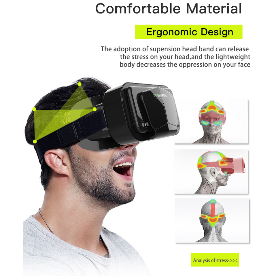 Shinecon VR Glasses 3D Headset - Gaming Accessories 10 Year Old review and price
