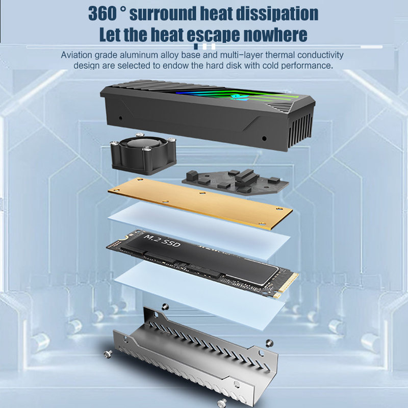 M2 Heat-sink NVMe SSD 2280 Coo - M2 Heatsink Cooler review and price