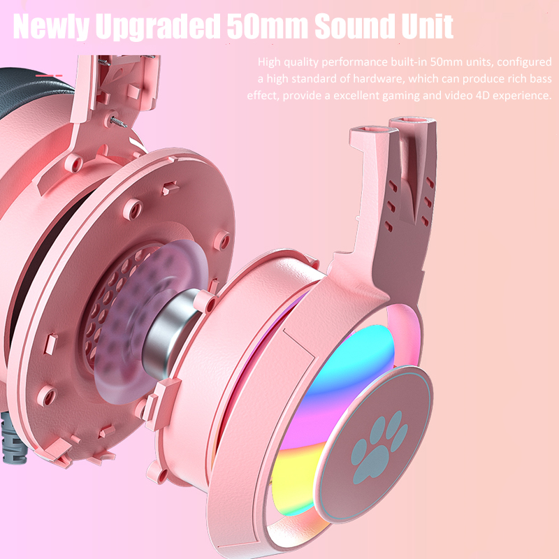 Cute Cat Ear Gaming Headphones - Gaming Accessories Girly review and price