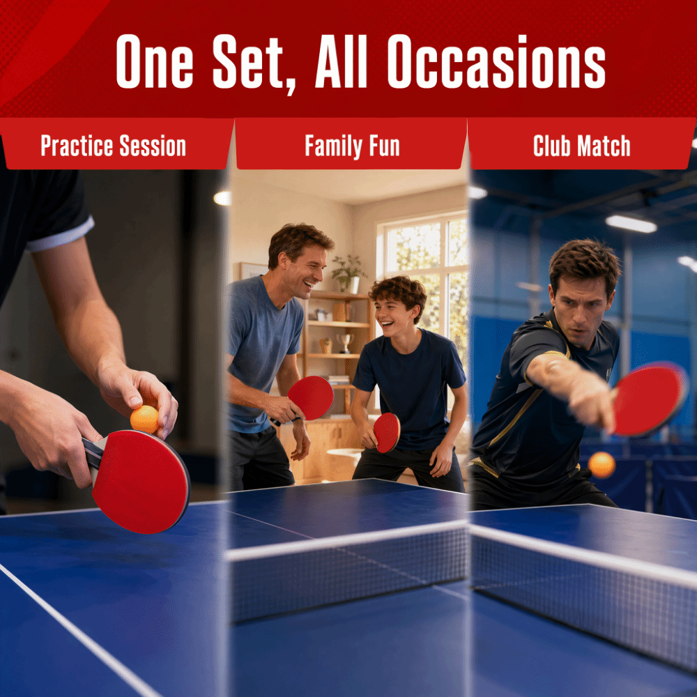 6PCS Poplar Wood Table Tennis  - Case Mesh Panel review and price