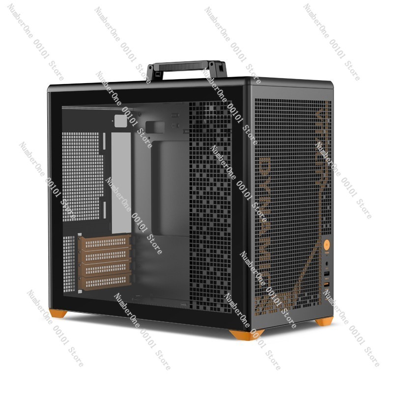 Portable MATX Computer Case wi - Case Mesh Panel review and price