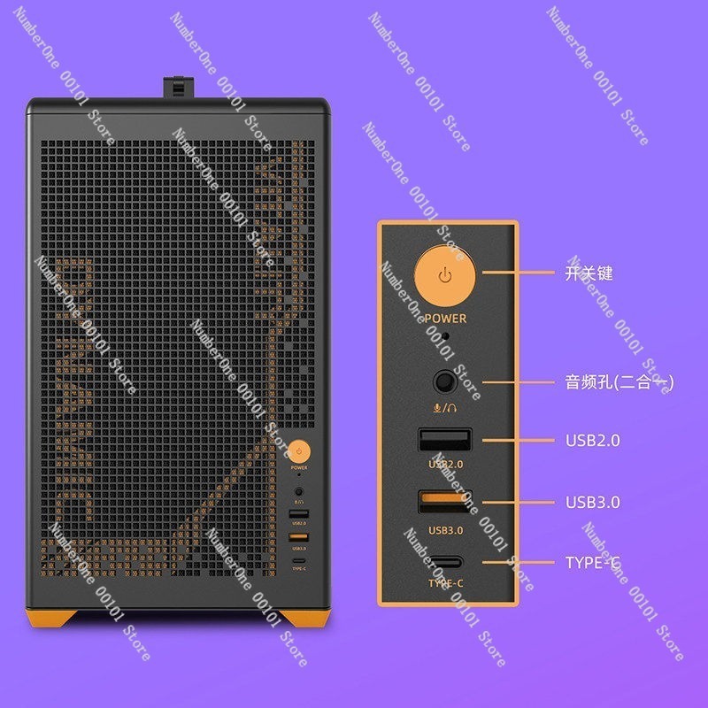 Portable MATX Computer Case wi - Case Mesh Panel review and price