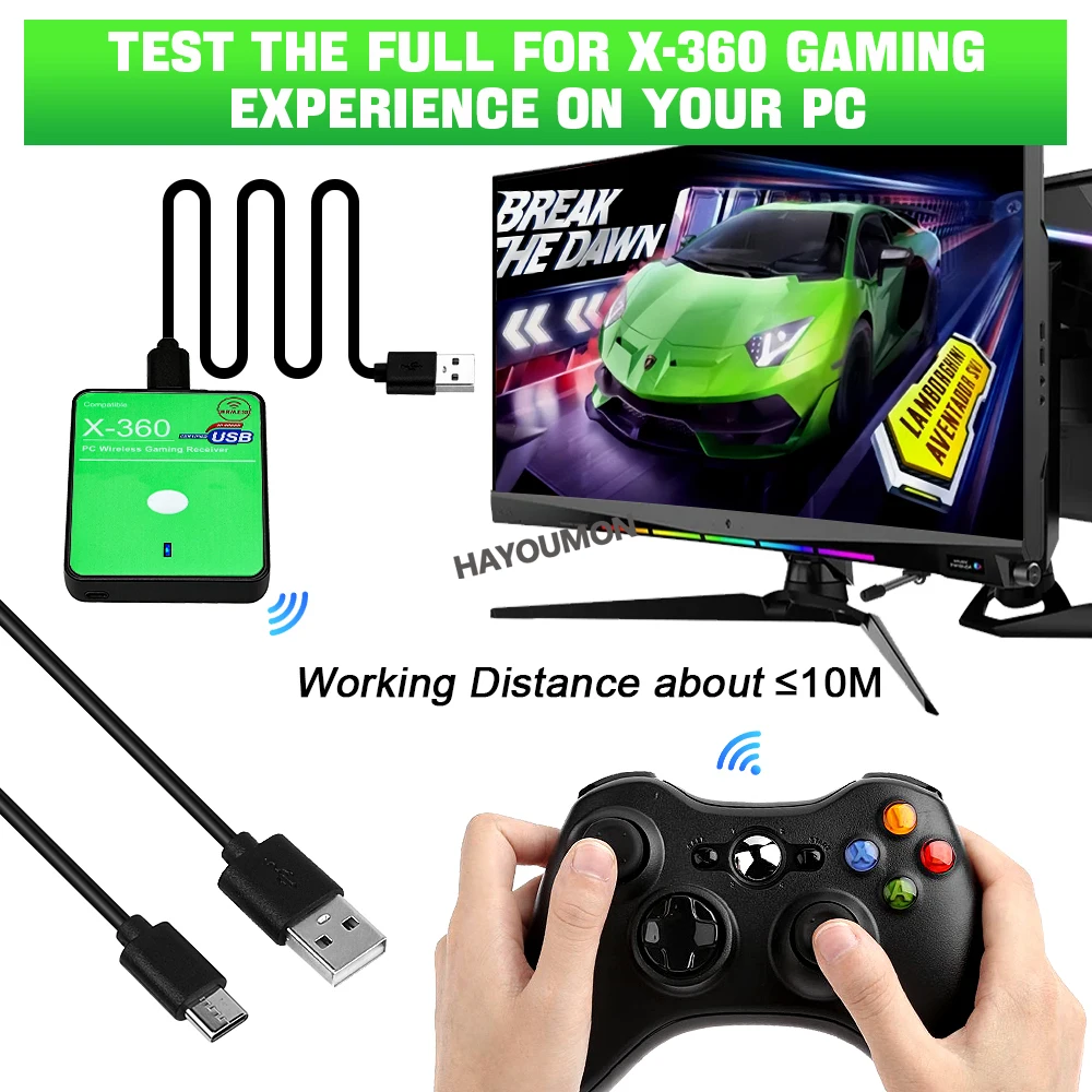 Wireless Gaming Receiver USB A - Play Gaming Accessories Xbox Controller review and price